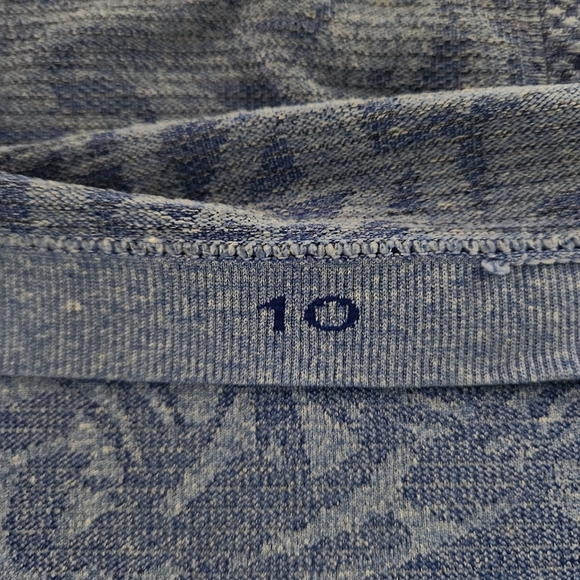 LULULEMON Swiftly Tech Racerback Heathered Harbor Blue Tank Top size 10 - Picture 9 of 12